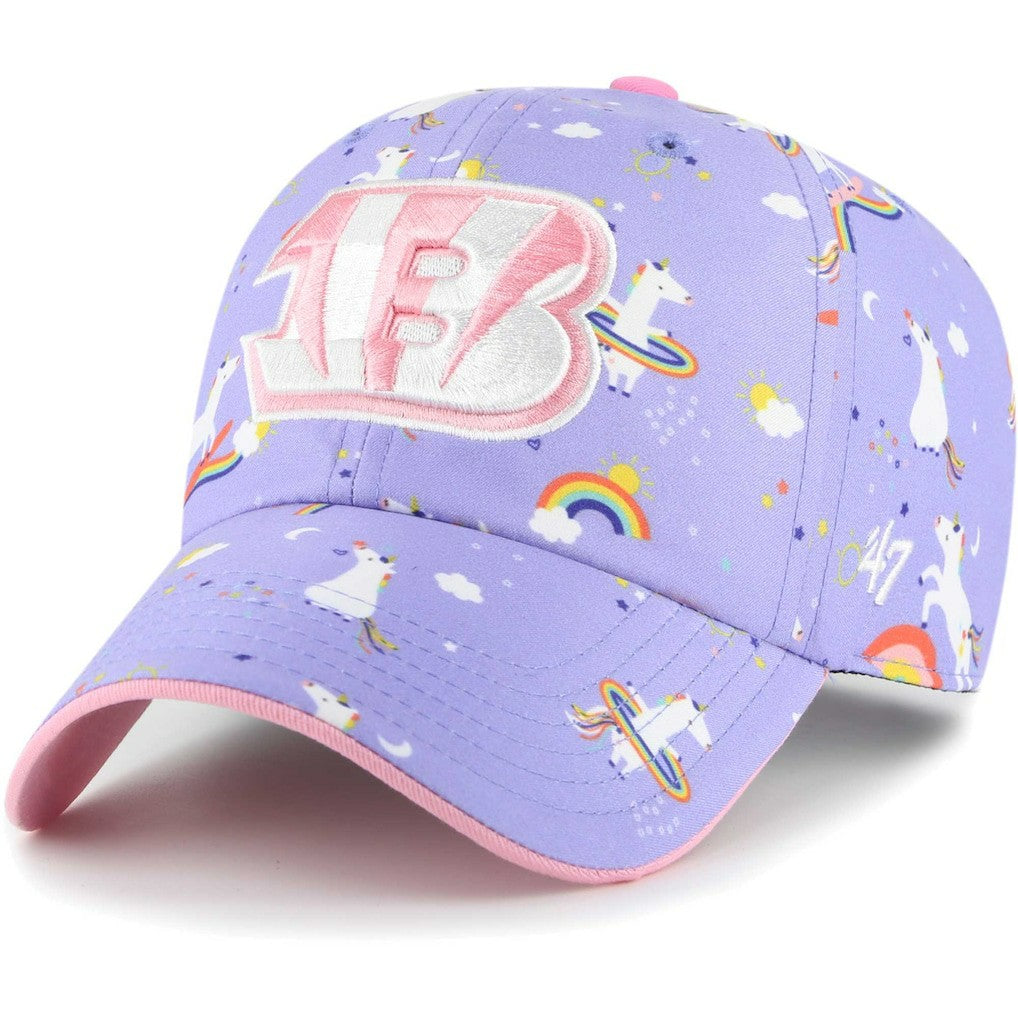 NFL Cincinnati Bengals '47 Girls Preschool Unicorn Clean Up Adjustable Hat