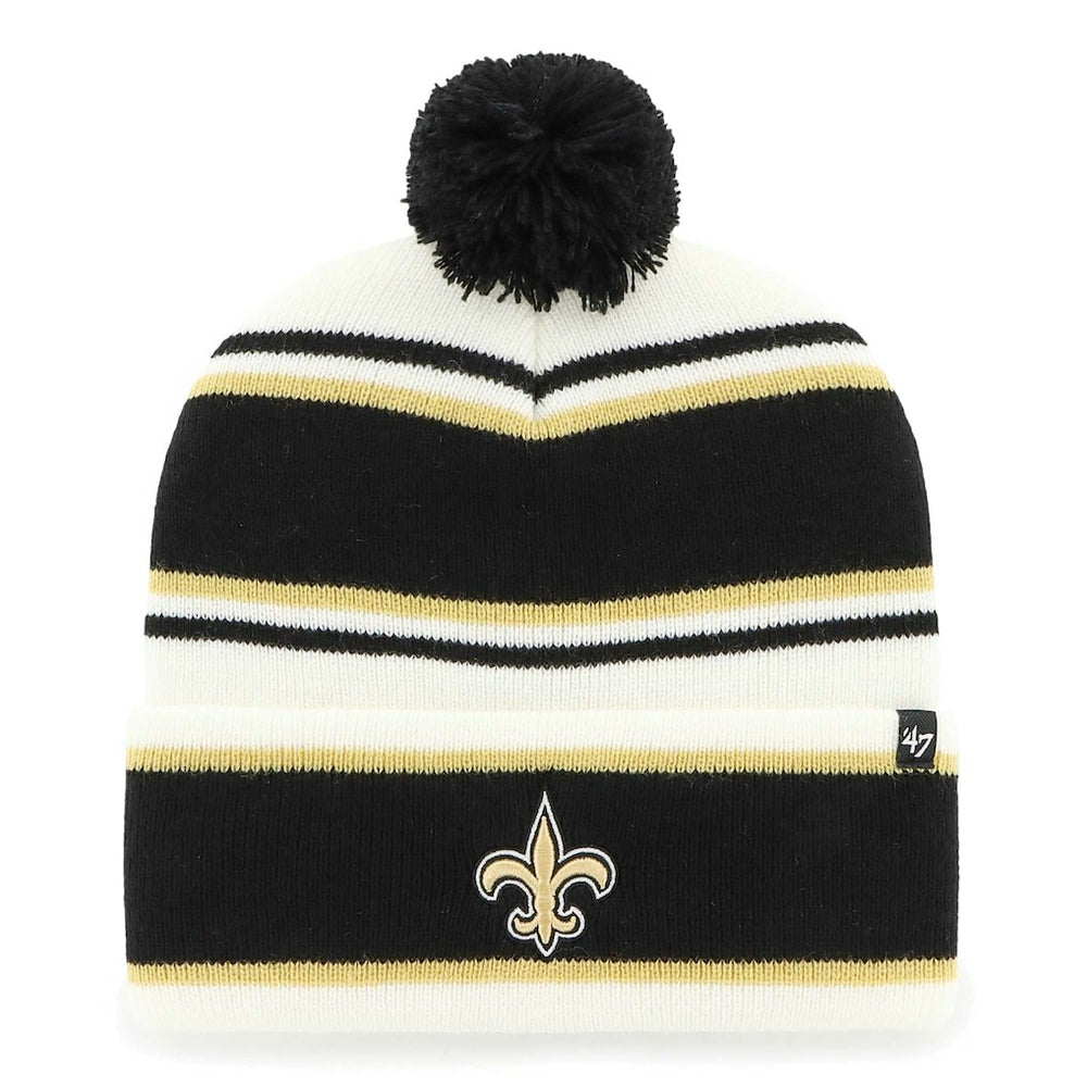 NFL New Orleans Saints '47 Youth Stripling Cuffed Knit Hat with Pom