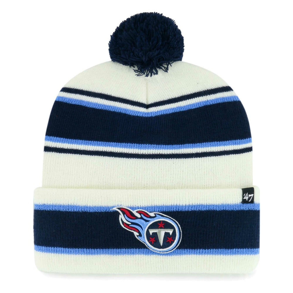 NFL Tennessee Titans '47 Youth Stripling Cuffed Knit Hat with Pom