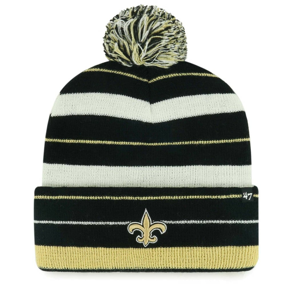 NFL New Orleans Saints '47 Powerline Cuffed Knit Hat with Pom
