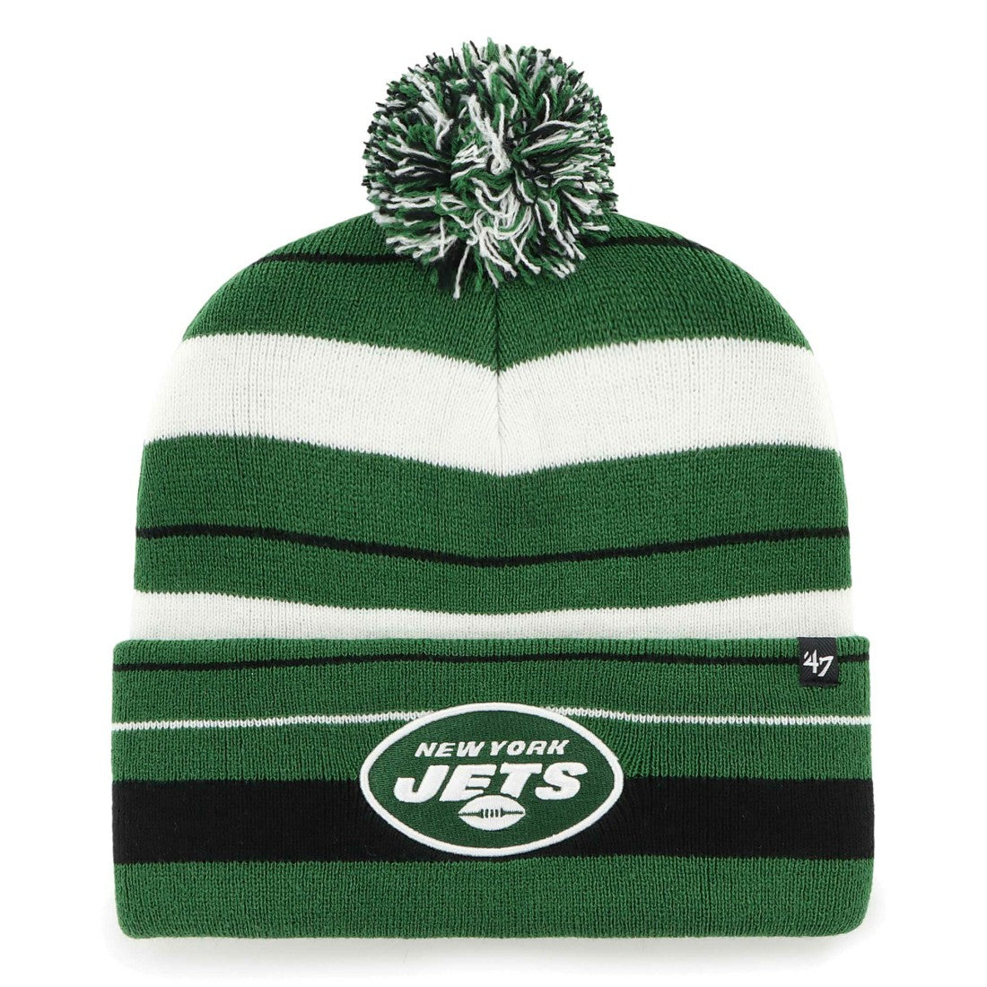 NFL New York Jets '47 Powerline Cuffed Knit Hat with Pom