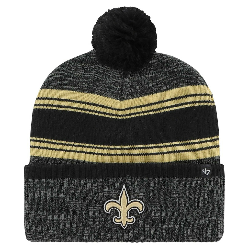 NFL New Orleans Saints '47 Fadeout Cuffed Knit Hat with Pom
