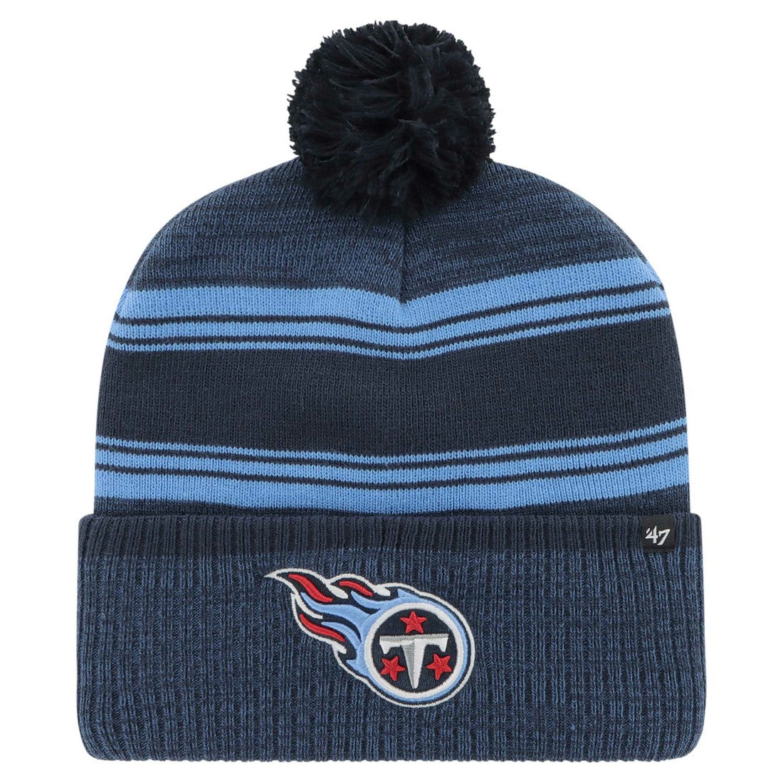 NFL Tennessee Titans '47 Fadeout Cuffed Knit Hat with Pom