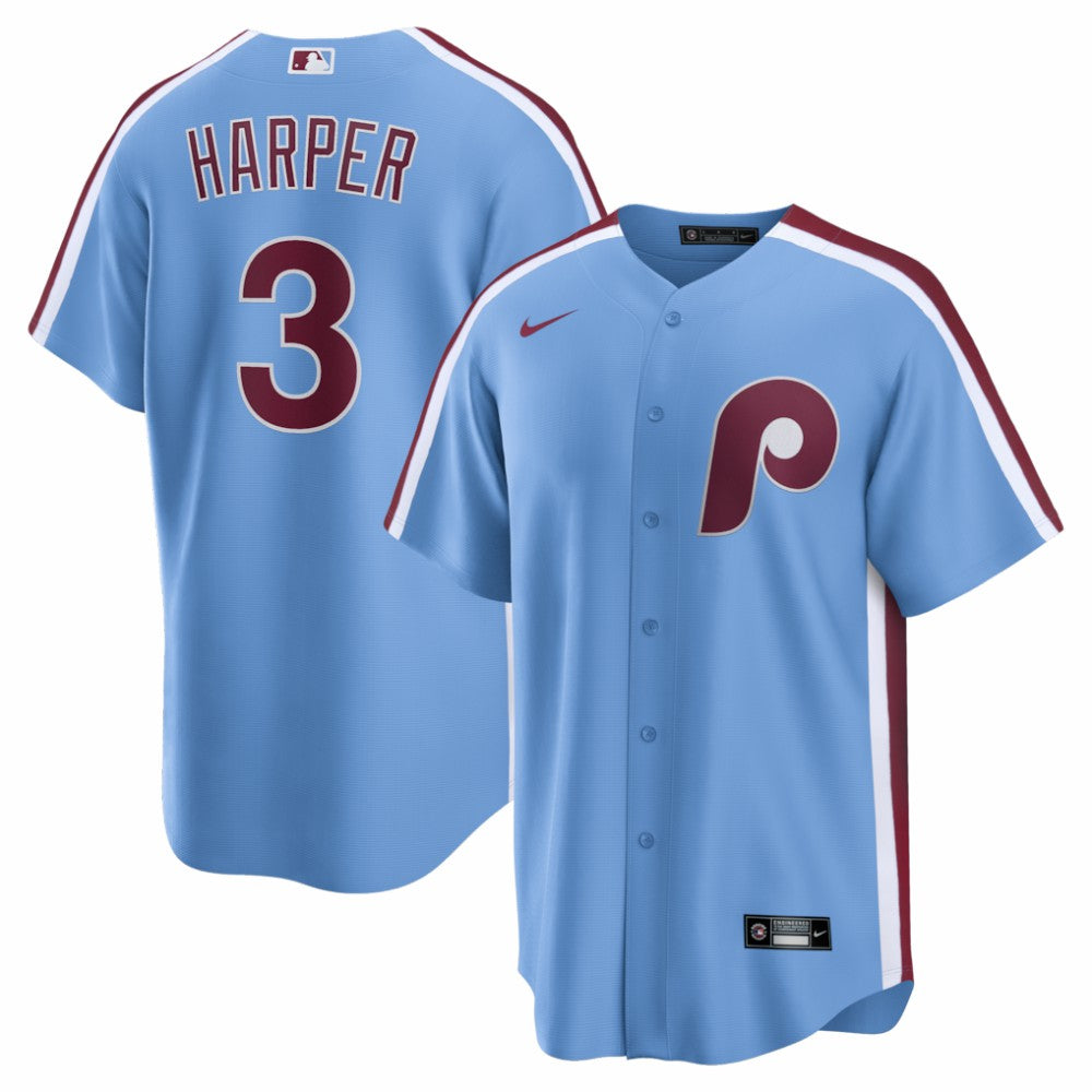 Bryce Harper Philadelphia Phillies Alternate Replica Jersey - Light Blue | Nike