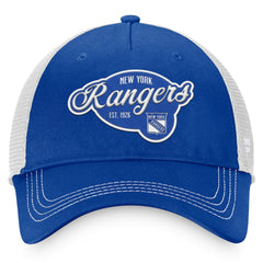 New York Rangers Fanatics Women's Fundamental Trucker Adjustable Hat