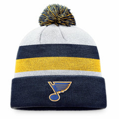 St. Louis Blues Fanatics Fundamental Cuffed Knit Hat with Pom