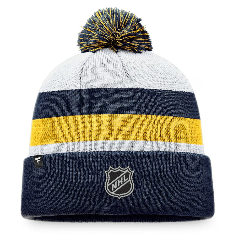 St. Louis Blues Fanatics Fundamental Cuffed Knit Hat with Pom