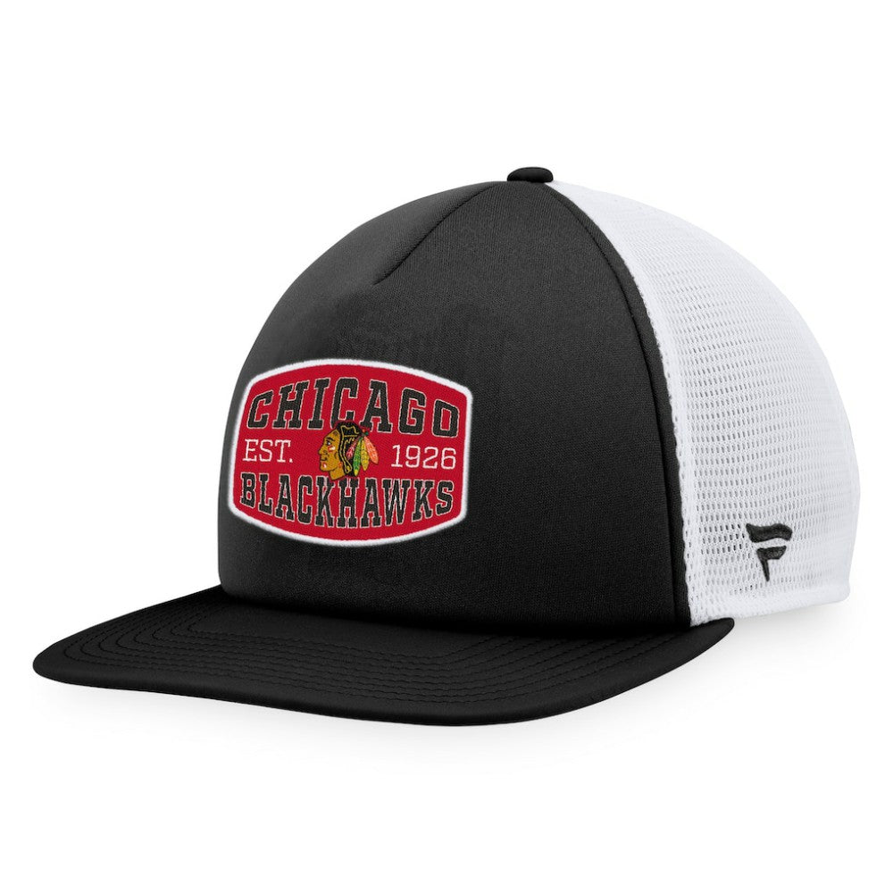 Chicago Blackhawks Fanatics Foam Front Patch Trucker Snapback Hat