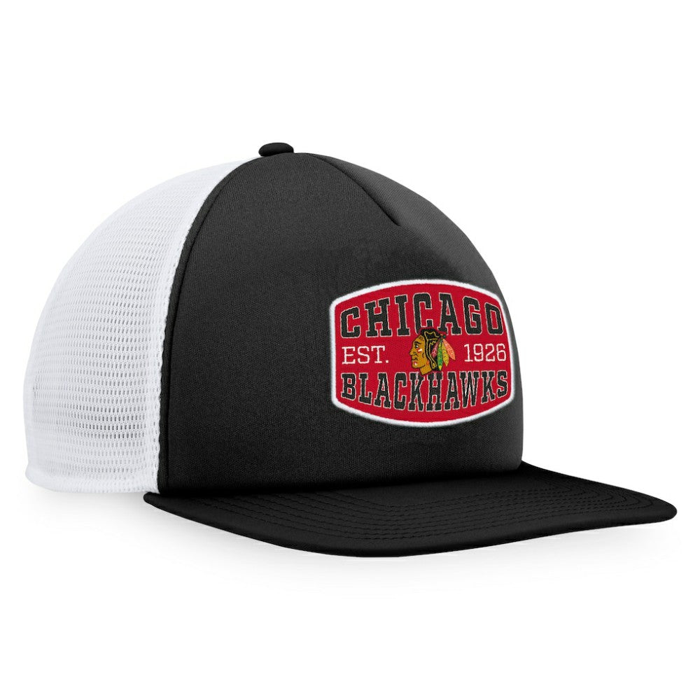 Chicago Blackhawks Fanatics Foam Front Patch Trucker Snapback Hat