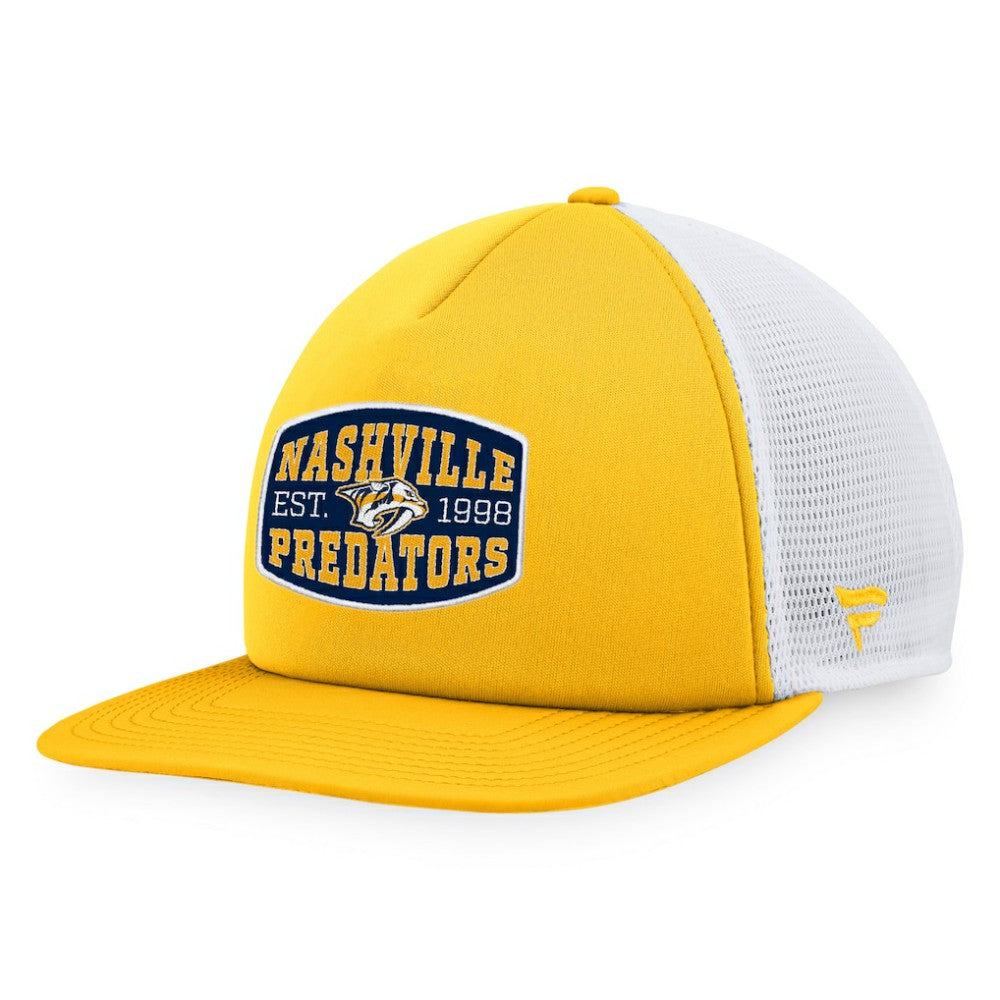 Nashville Predators Fanatics Foam Front Patch Trucker Snapback Hat