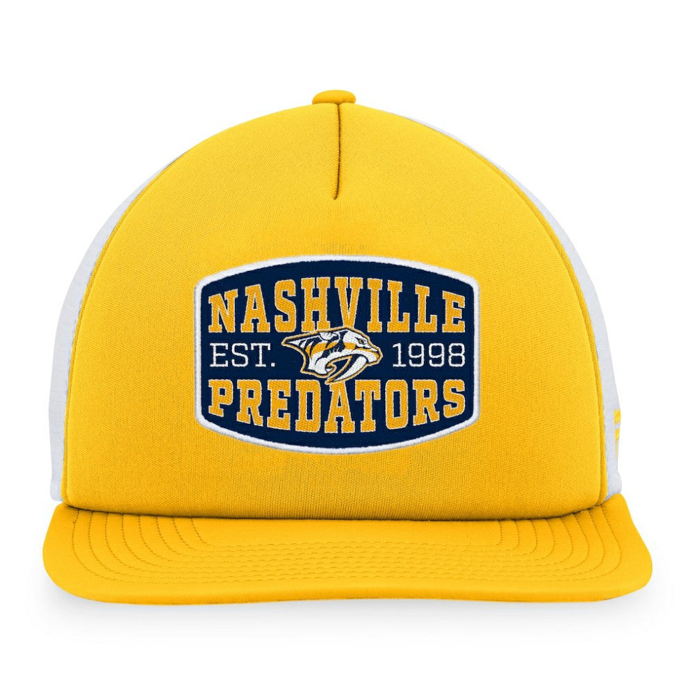 Nashville Predators Fanatics Foam Front Patch Trucker Snapback Hat