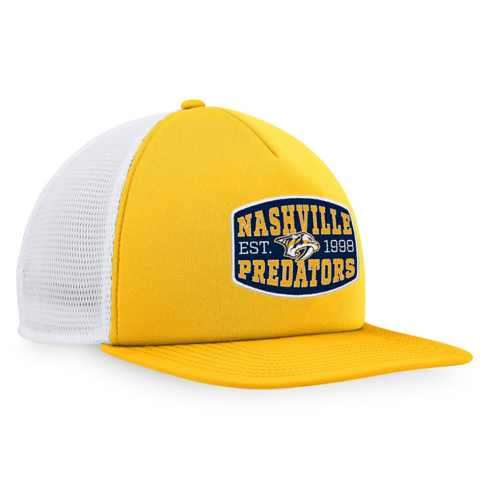 Nashville Predators Fanatics Foam Front Patch Trucker Snapback Hat