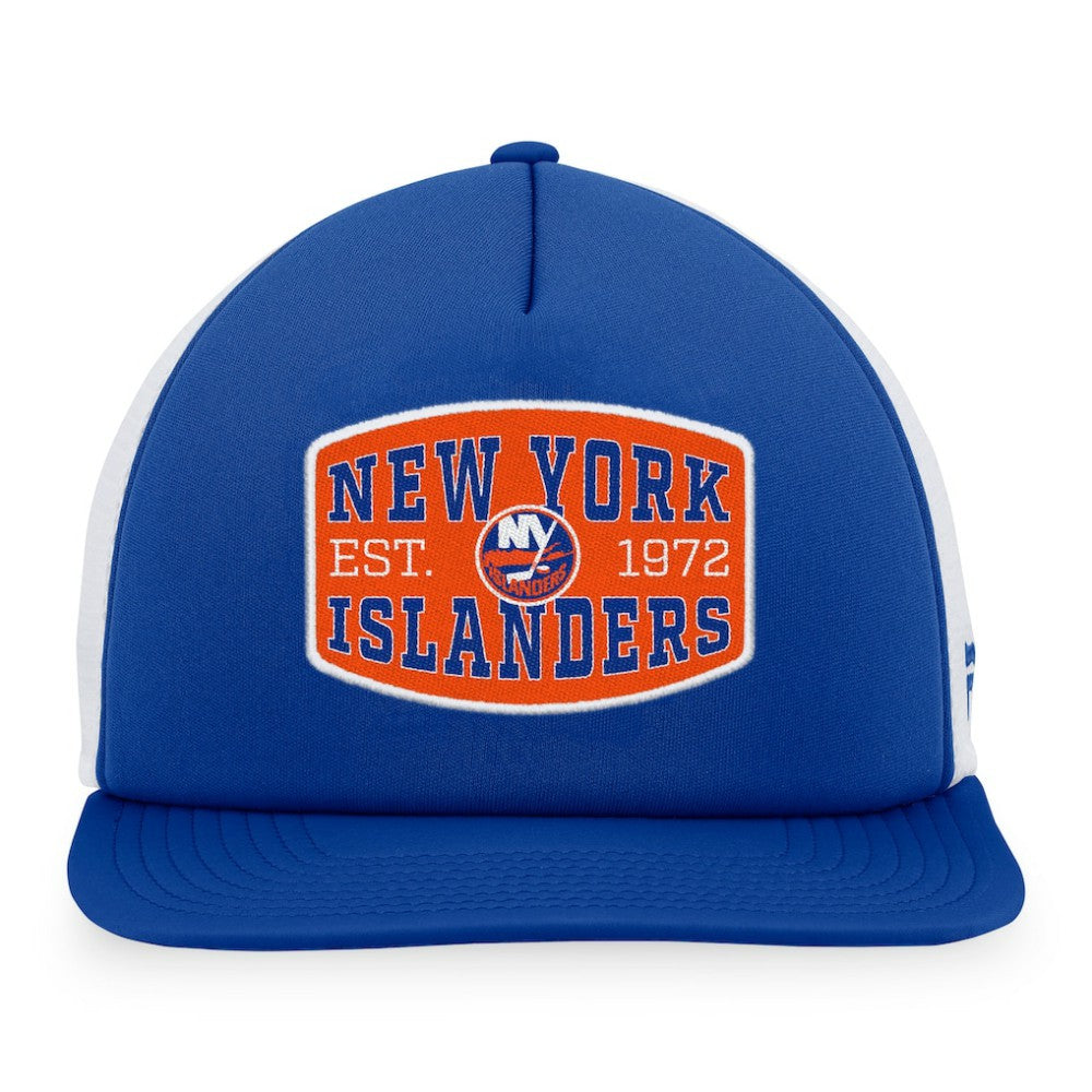 New York Islanders Fanatics Foam Front Patch Trucker Snapback Hat