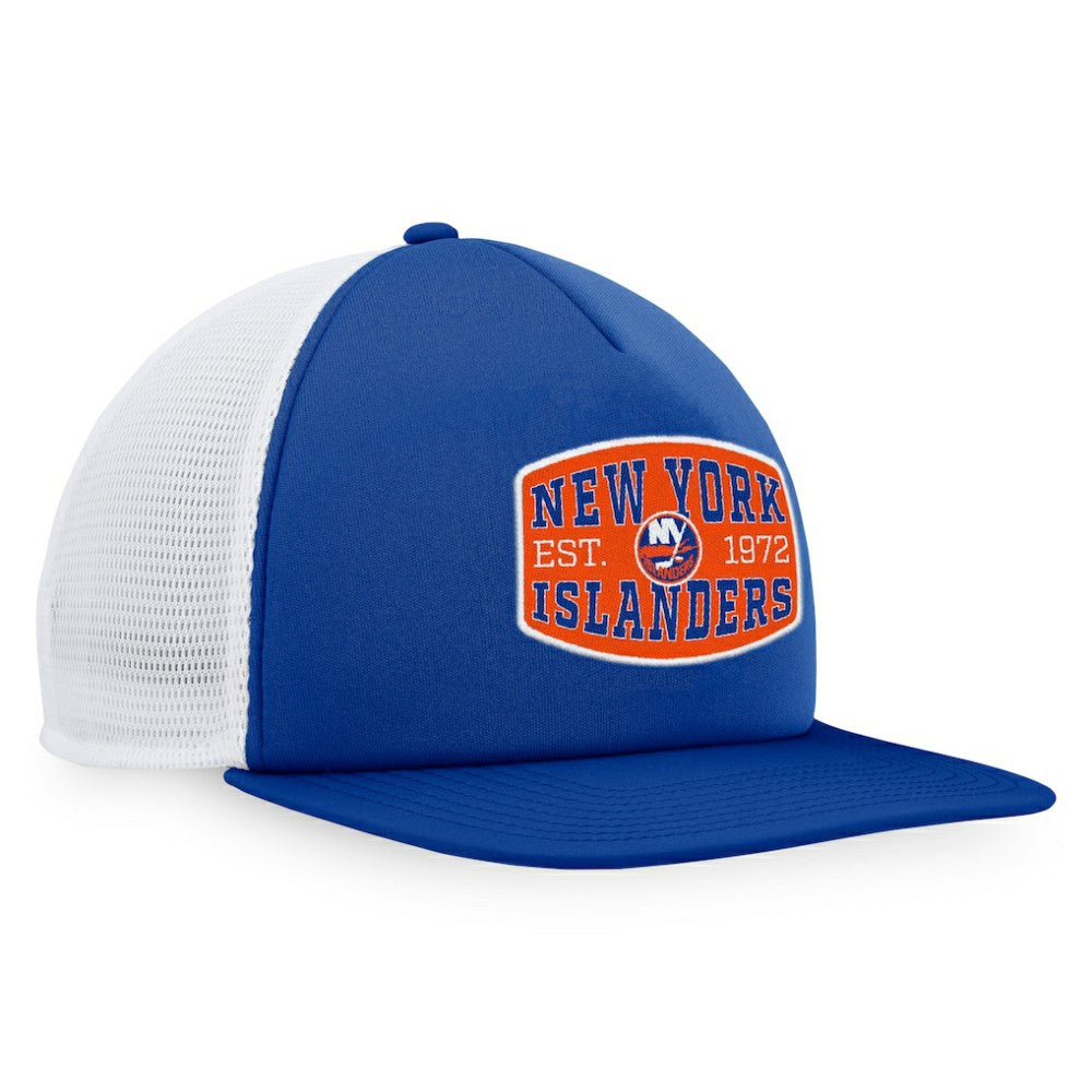 New York Islanders Fanatics Foam Front Patch Trucker Snapback Hat
