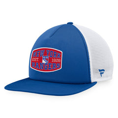 New York Rangers Fanatics Foam Front Patch Trucker Snapback Hat