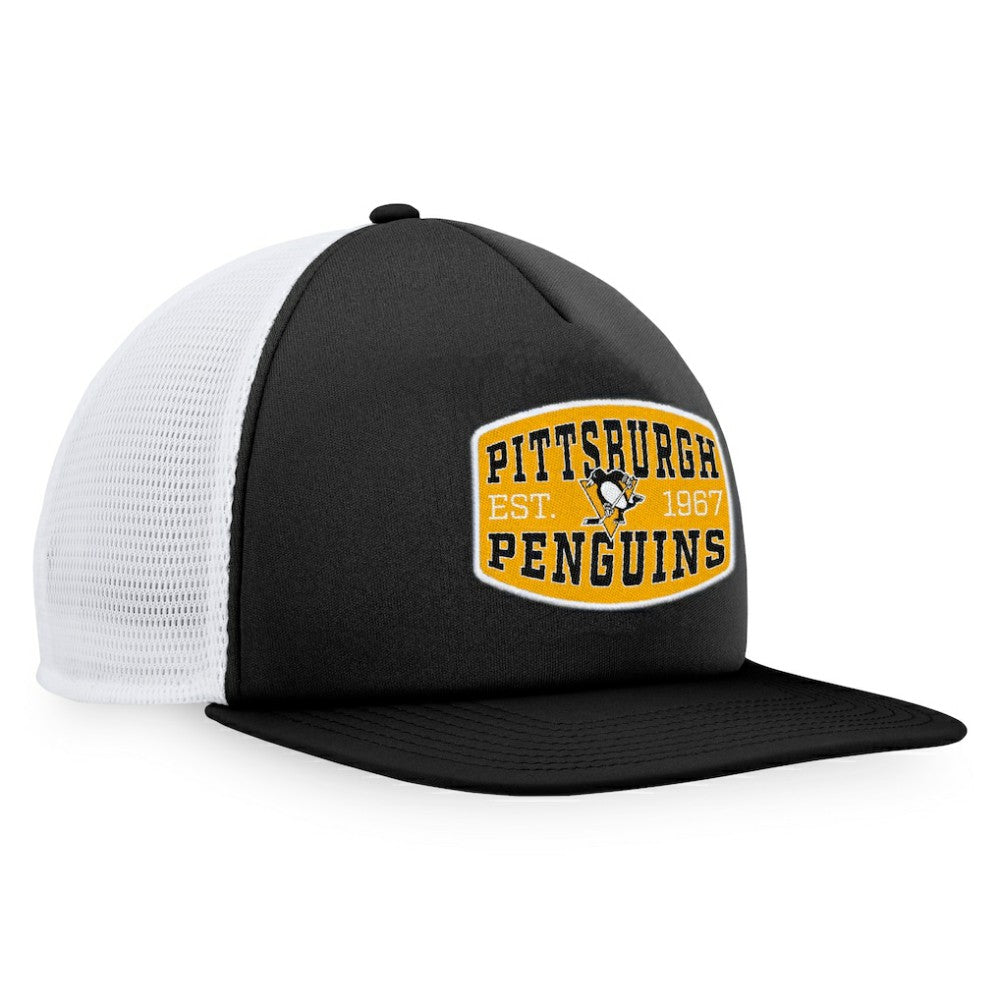 Pittsburgh Penguins Fanatics Foam Front Patch Trucker Snapback Hat
