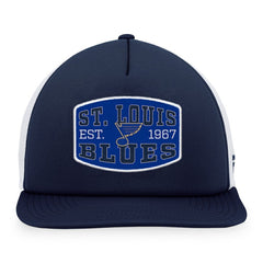 St. Louis Blues Fanatics Foam Front Patch Trucker Snapback Hat