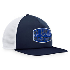 St. Louis Blues Fanatics Foam Front Patch Trucker Snapback Hat