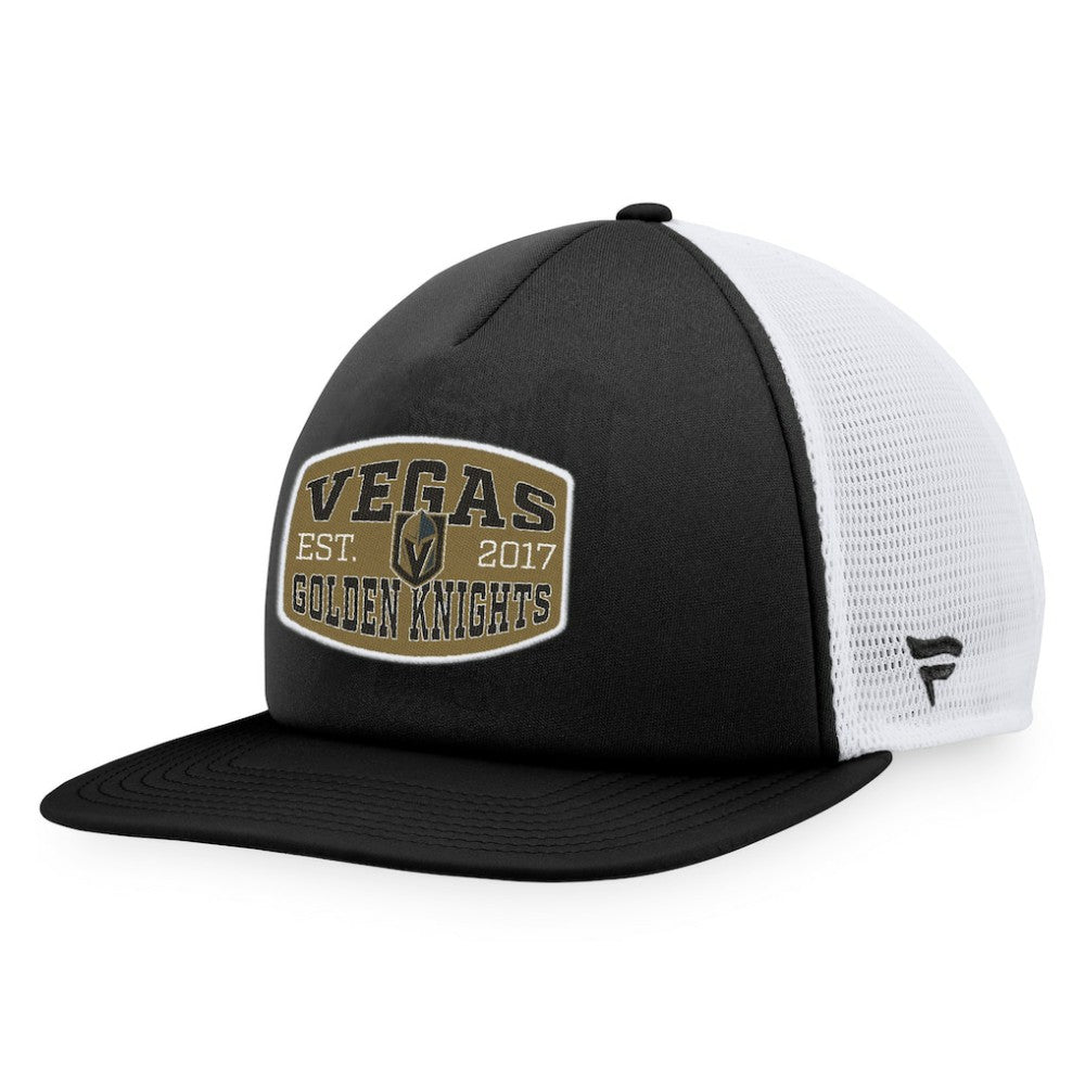 Vegas Golden Knights Fanatics Foam Front Patch Trucker Snapback Hat
