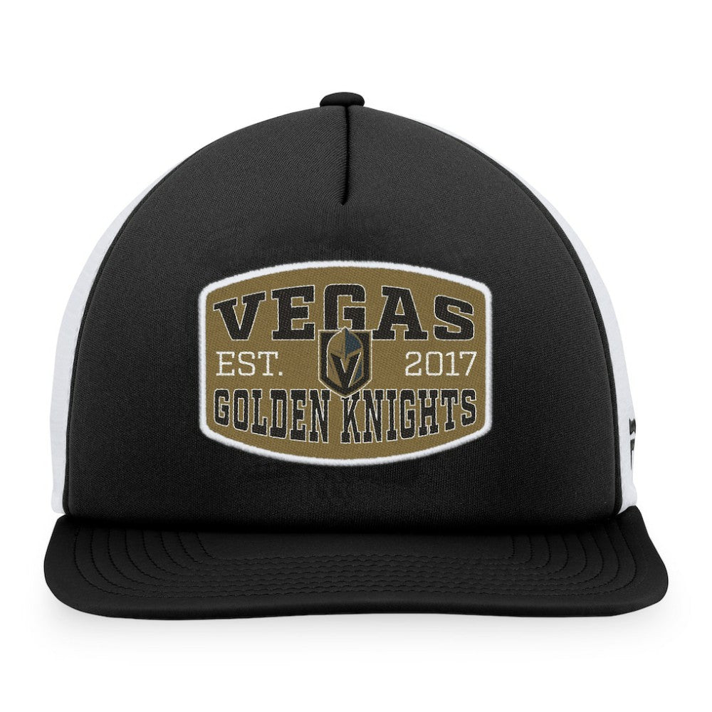 Vegas Golden Knights Fanatics Foam Front Patch Trucker Snapback Hat