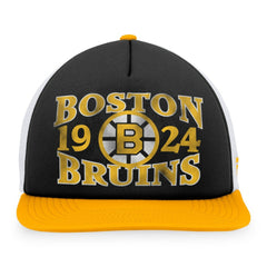 Boston Bruins Fanatics Heritage Vintage Foam Front Trucker Snapback Hat