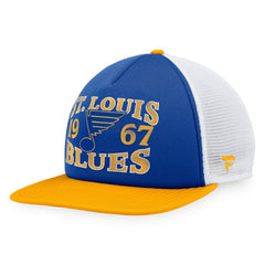 St. Louis Blues Fanatics Heritage Vintage Foam Front Trucker Snapback Hat