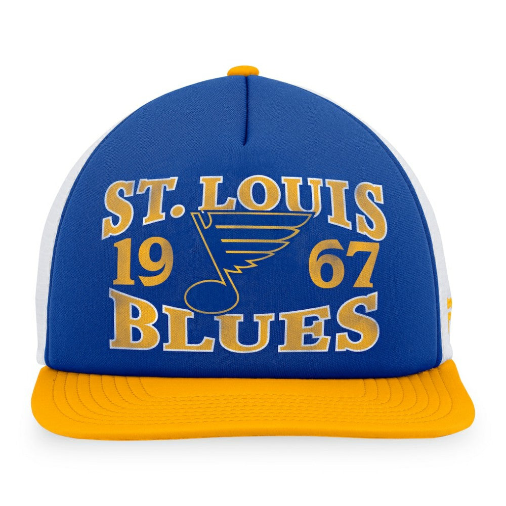 St. Louis Blues Fanatics Heritage Vintage Foam Front Trucker Snapback Hat