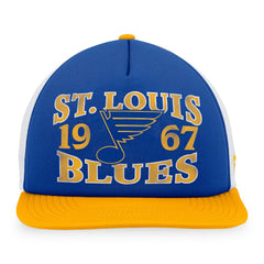St. Louis Blues Fanatics Heritage Vintage Foam Front Trucker Snapback Hat