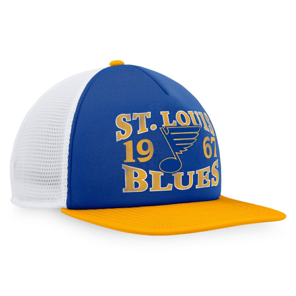 St. Louis Blues Fanatics Heritage Vintage Foam Front Trucker Snapback Hat