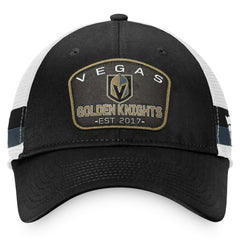Vegas Golden Knights Fanatics Fundamental Striped Trucker Adjustable Hat