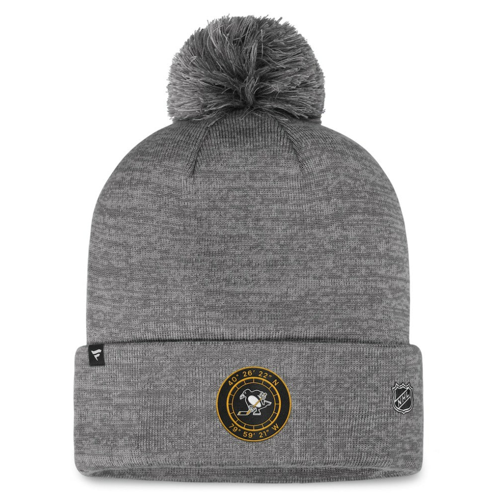 Pittsburgh Penguins Fanatics Authentic Pro Home Ice Cuffed Knit Hat with Pom