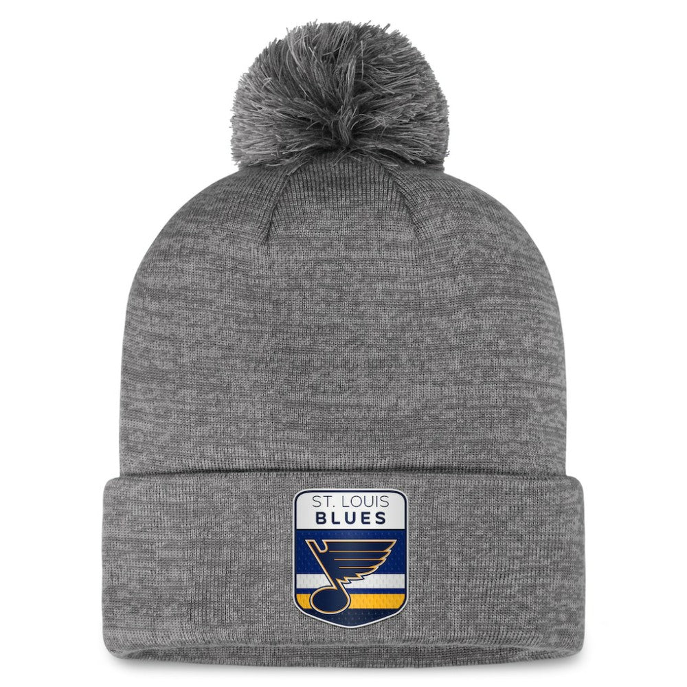 St. Louis Blues Fanatics Authentic Pro Home Ice Cuffed Knit Hat with Pom