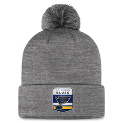 St. Louis Blues Fanatics Authentic Pro Home Ice Cuffed Knit Hat with Pom