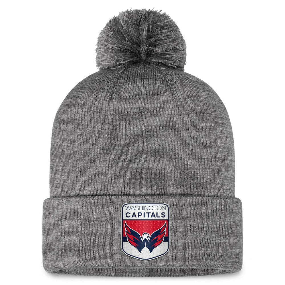 Washington Capitals Fanatics Authentic Pro Home Ice Cuffed Knit Hat with Pom