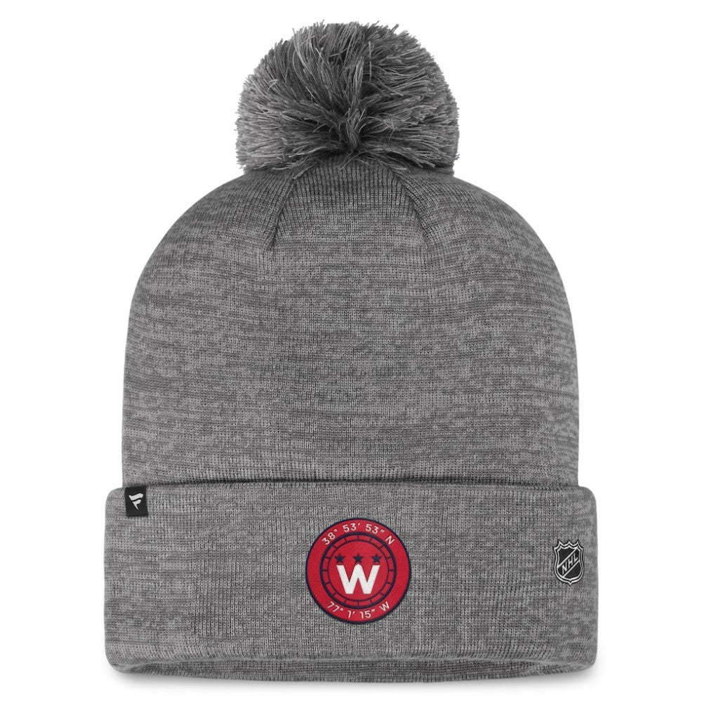 Washington Capitals Fanatics Authentic Pro Home Ice Cuffed Knit Hat with Pom