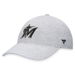 Miami Marlins Logo Adjustable Hat - Gray