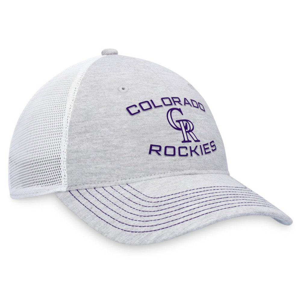 Colorado Rockies Trucker Adjustable Hat - Gray