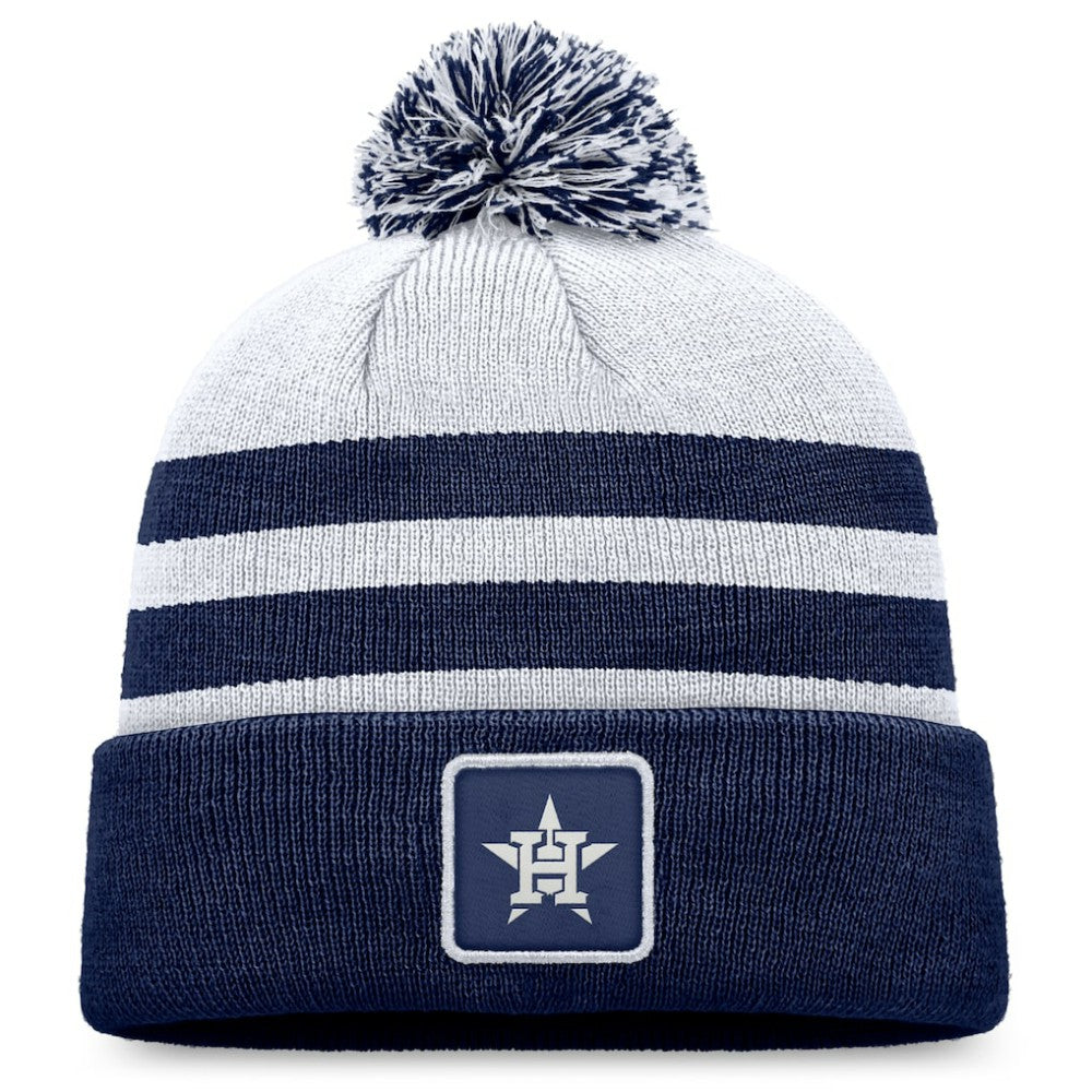 Houston Astros Cuffed Knit Hat with Pom - Gray