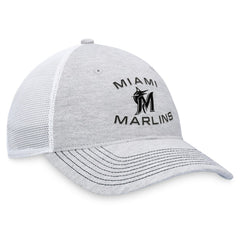 Miami Marlins Trucker Adjustable Hat - Gray