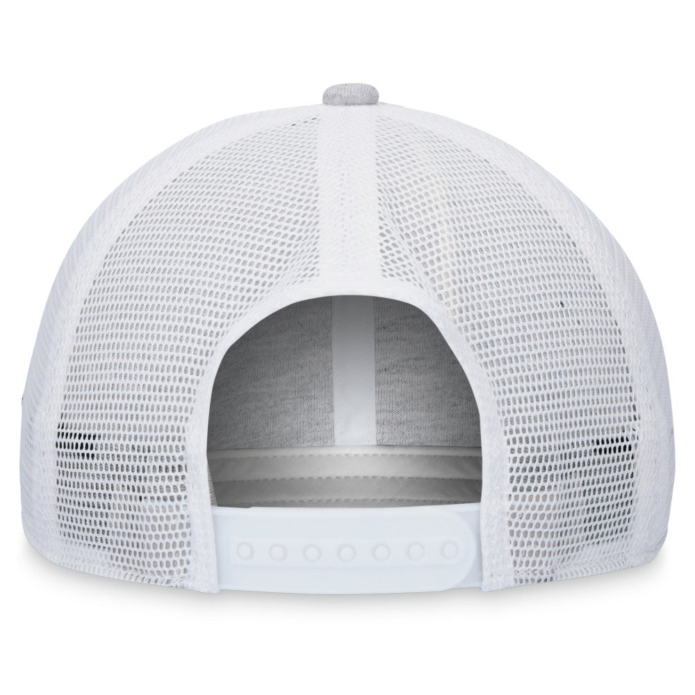 Miami Marlins Trucker Adjustable Hat - Gray