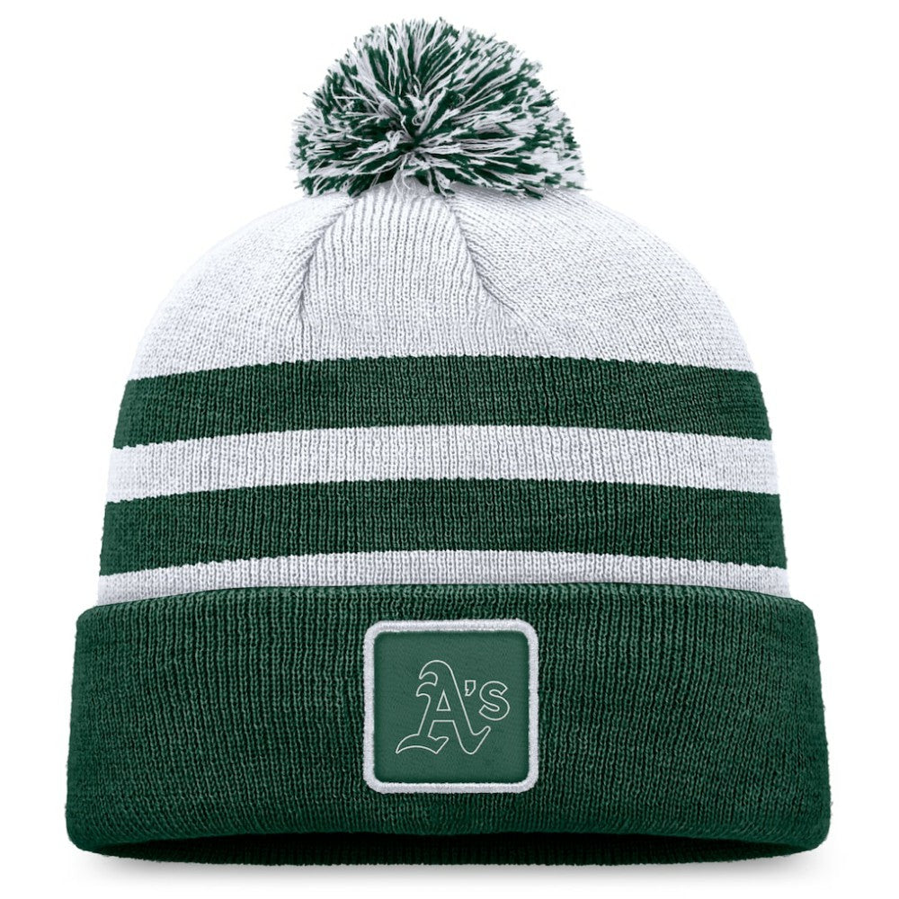 Athletics Cuffed Knit Hat with Pom - Gray