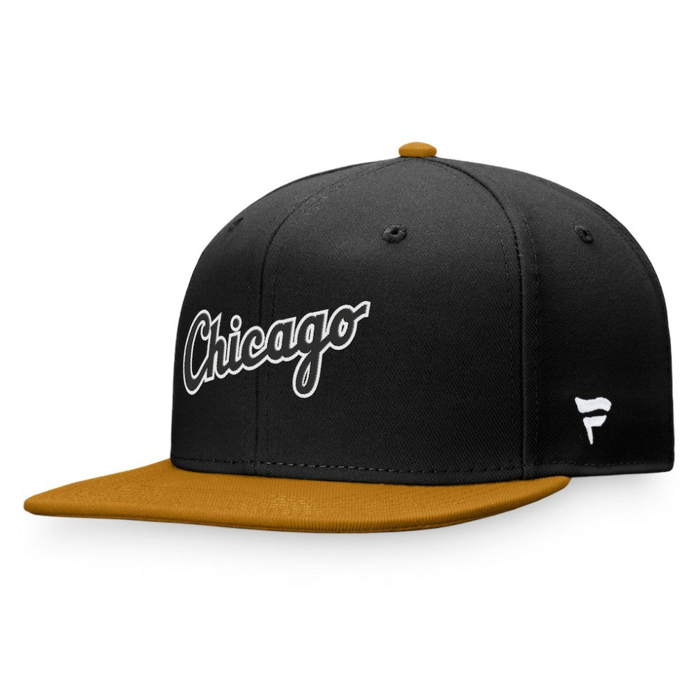 Chicago White Sox Fitted Hat - Black/Khaki