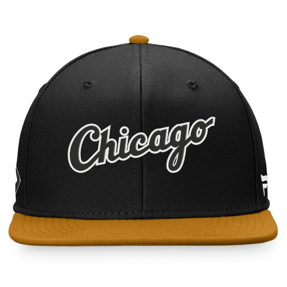 Chicago White Sox Fitted Hat - Black/Khaki