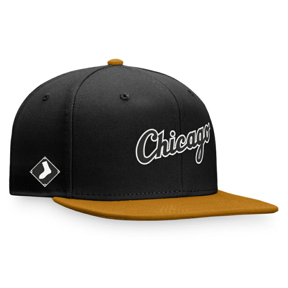 Chicago White Sox Fitted Hat - Black/Khaki