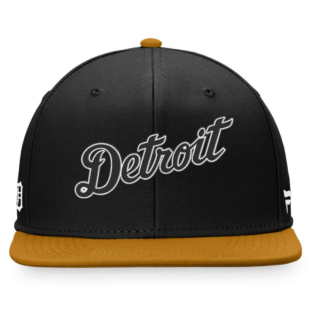 Detroit Tigers Fitted Hat - Black/Khaki