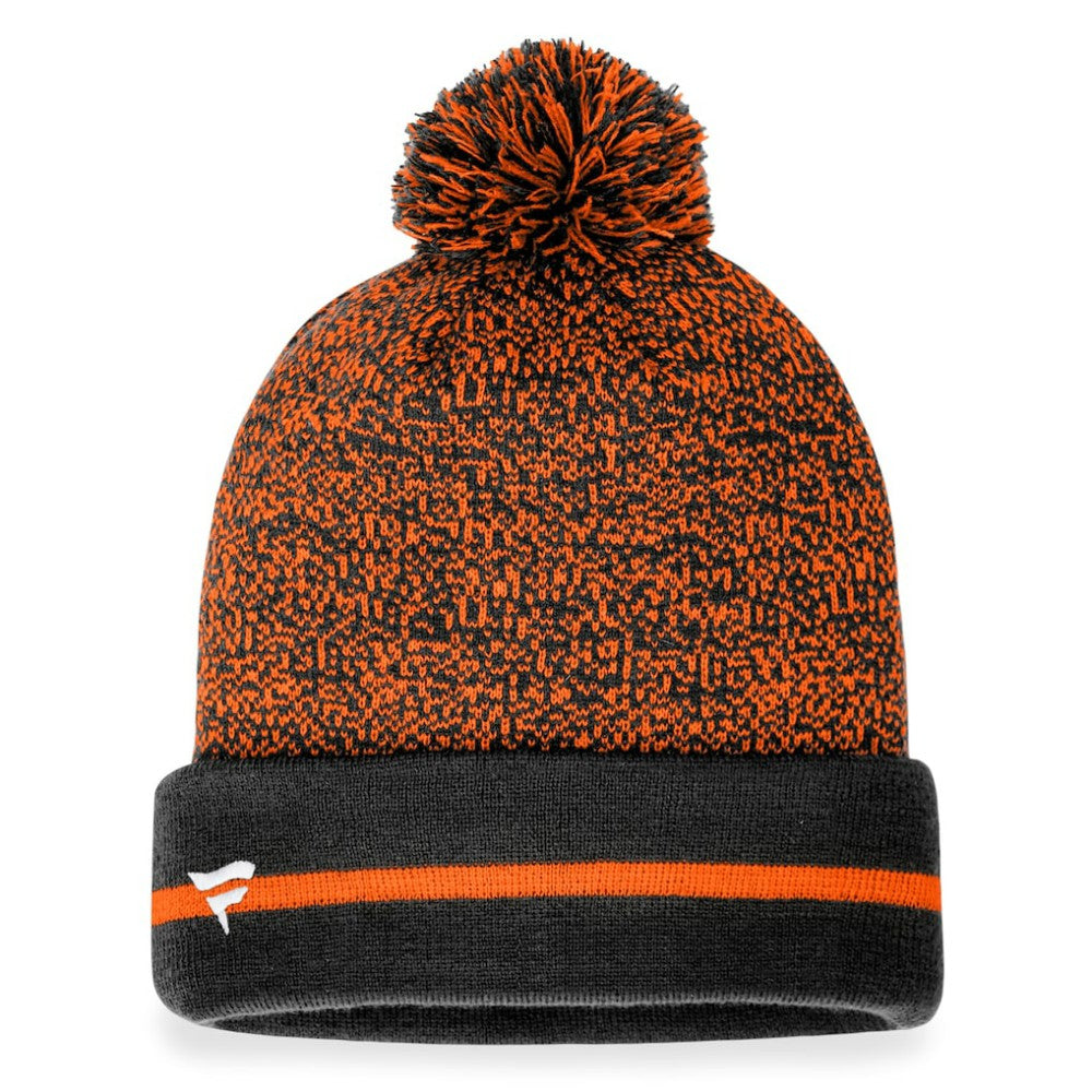 San Francisco Giants Space-Dye Cuffed Knit Hat with Pom - Black/Orange