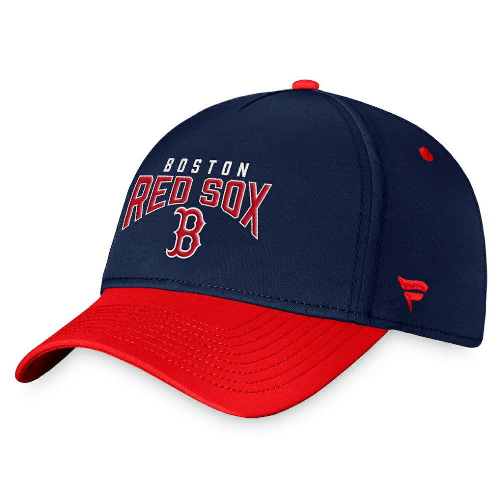 Boston Red Sox Stacked Logo Flex Hat - Navy/Red