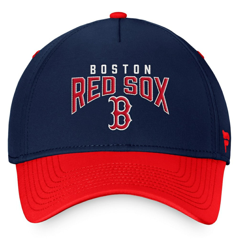 Boston Red Sox Stacked Logo Flex Hat - Navy/Red