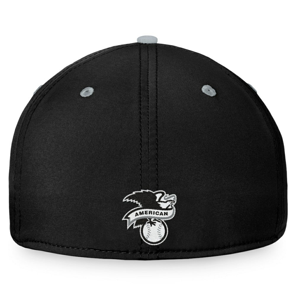 Chicago White Sox Stacked Logo Flex Hat - Black/Gray