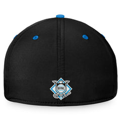 Miami Marlins Stacked Logo Flex Hat - Black/Blue